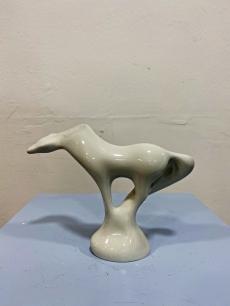 Royal Dux modernista porcelán ló