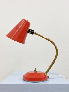 Mid-century modern asztali lámpa mályva színben