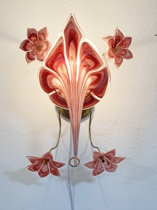 Franco Luce Muránói üveg liliom lámpa