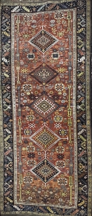 Különleges antik kaukázusi szőnyeg - nagy méret