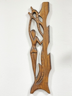 Tikfa falikép - női hátakt