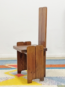 Izgalmas, tömör fa design szék