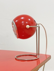 Piros design gömbfejű lámpa asztalra vagy falra