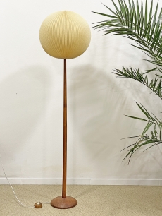 Lampion ernyős mid-century modern állólámpa