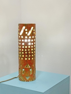 Káprázatos Tófej kerámia asztali lámpa
